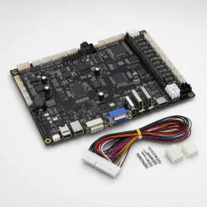 Game control board and cabinet wiring harness