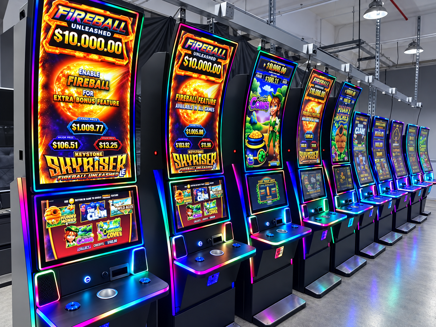 Gaming machine cabinet hardware project